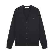 Maison Kitsune Bold Fox Head Patch Regular Cardigan Black