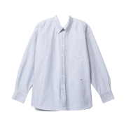 Our Legacy Borrowed BD Shirt Blue Candy Stripe Oxford