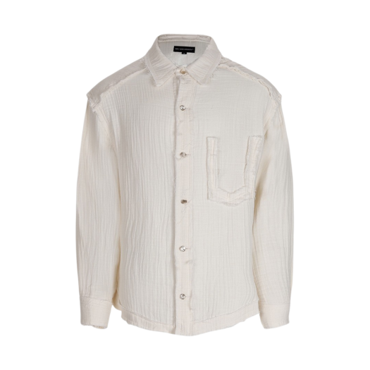 23FW004 Surgery Destroyed Gauze Shirts Ivory