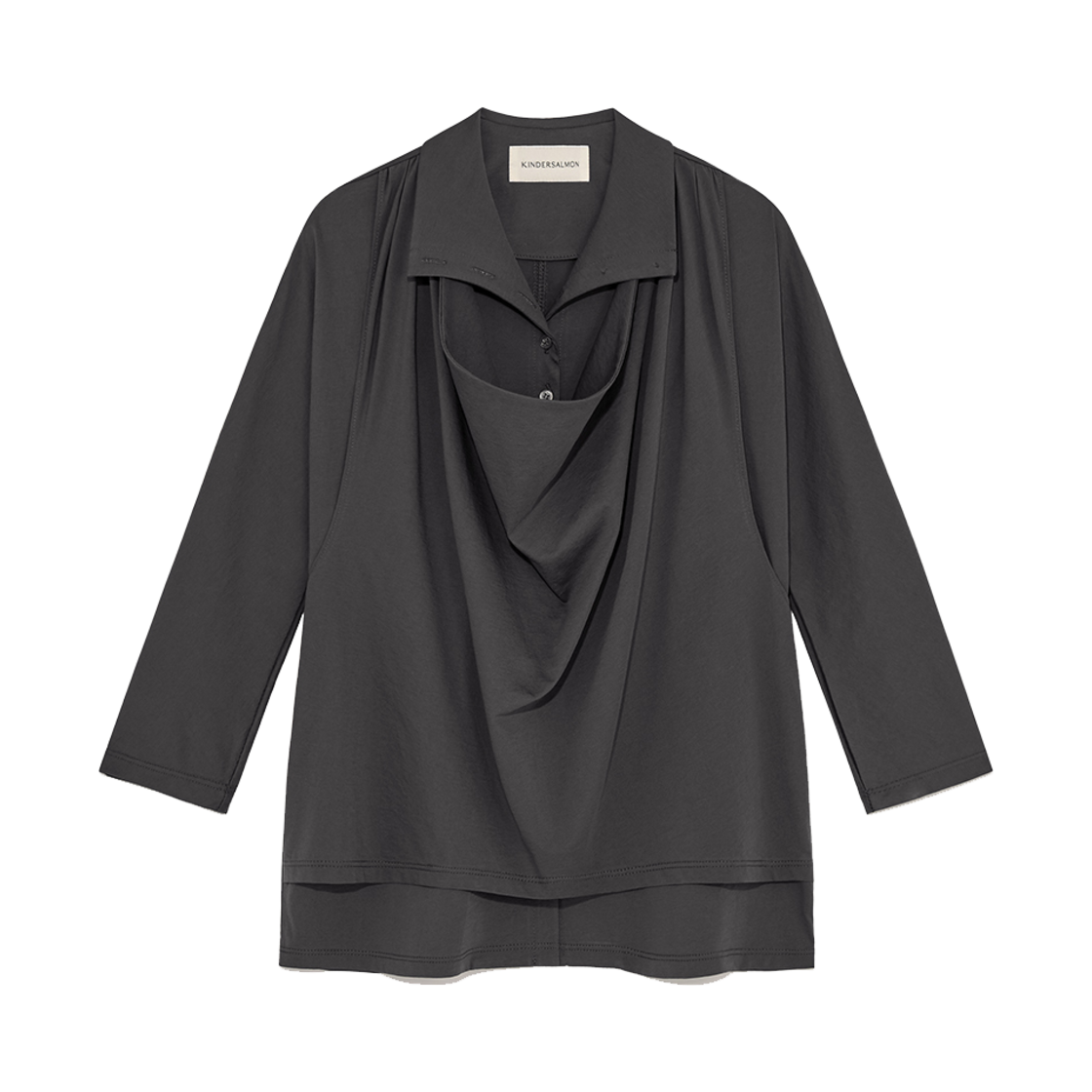 킨더살몬 우먼 마커스 저지 탑 차콜(Marcus Jersey Top Charcoal)