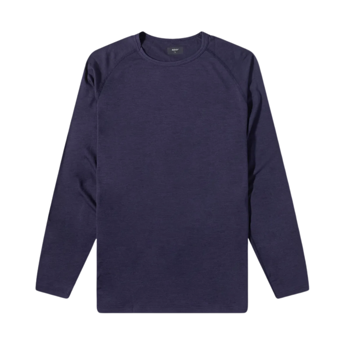 S22B3M Soar Running Merino Silk Base Layer Long Sleeve T-Shirt Navy