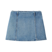 (W) Miu Miu Denim Mini Skirt Sapphire Blue