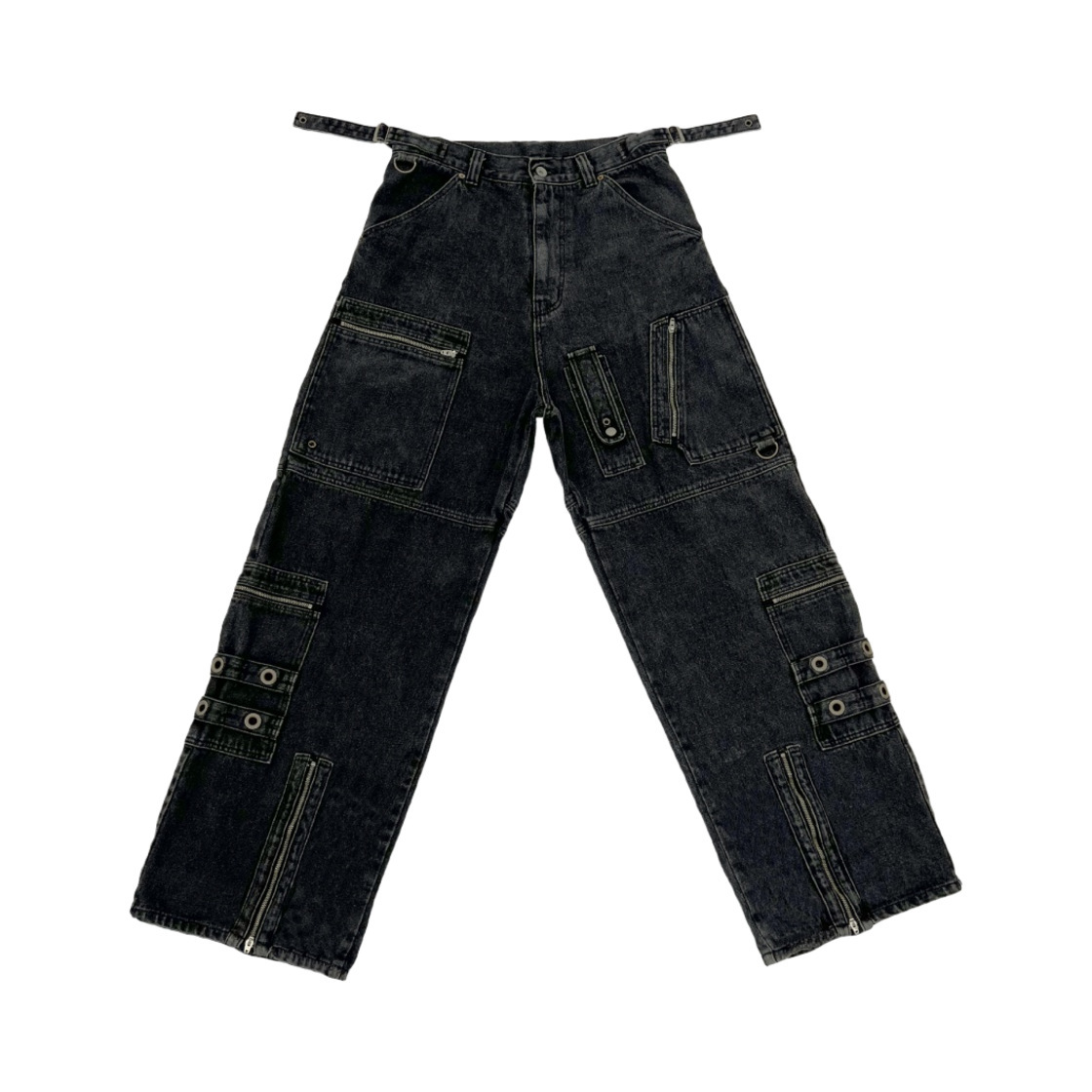 프로젝트 G/R 플라이트 데님 팬츠 블랙(Project G/R Flight Denim Pants Black)