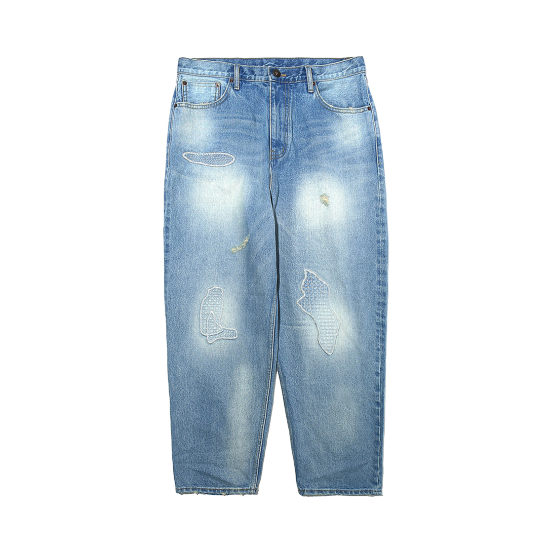 24FWPT003LB Ogarp Patchwork Panneled Denim Pants Lightblue