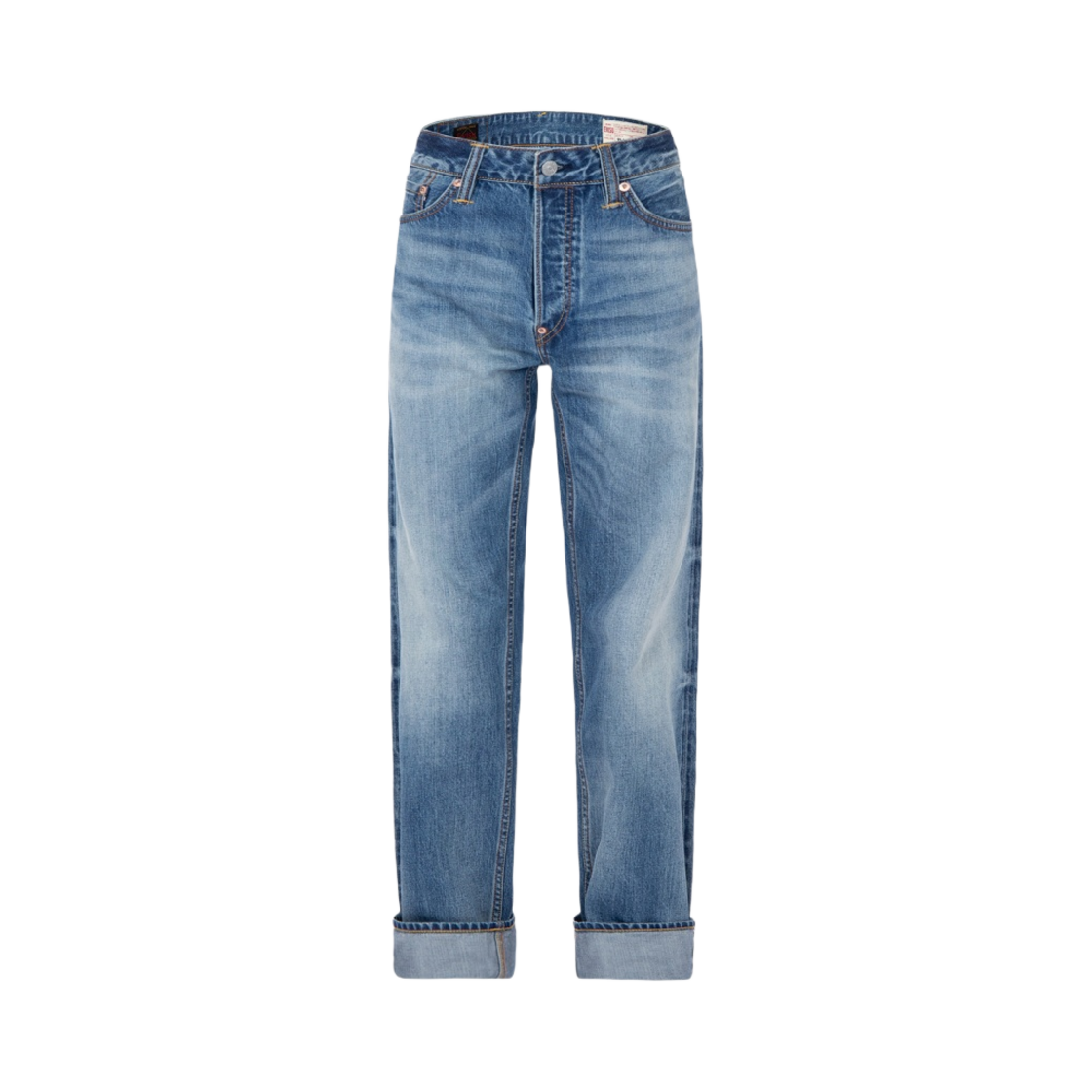 에비수 다이콕 프린트 배기 핏 진 #2000 페이디드 핑크(Evisu Daicock Print Baggy Fit Jeans #2000 Faded Pink) - 2