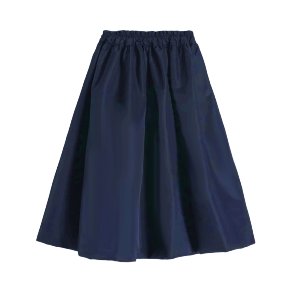 (W) 시몬 로샤 엘라스티케이티드 미디 스커트 네이비((W) Simone Rocha Elasticated Midi Skirt Navy)