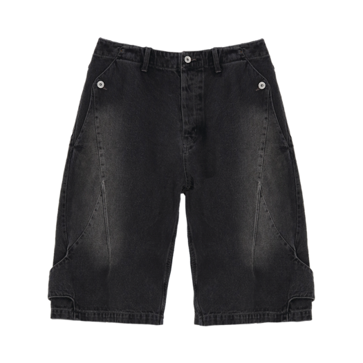 CK25SSPT01BK Cost Per Kilo Adjustable Denim Shorts Black