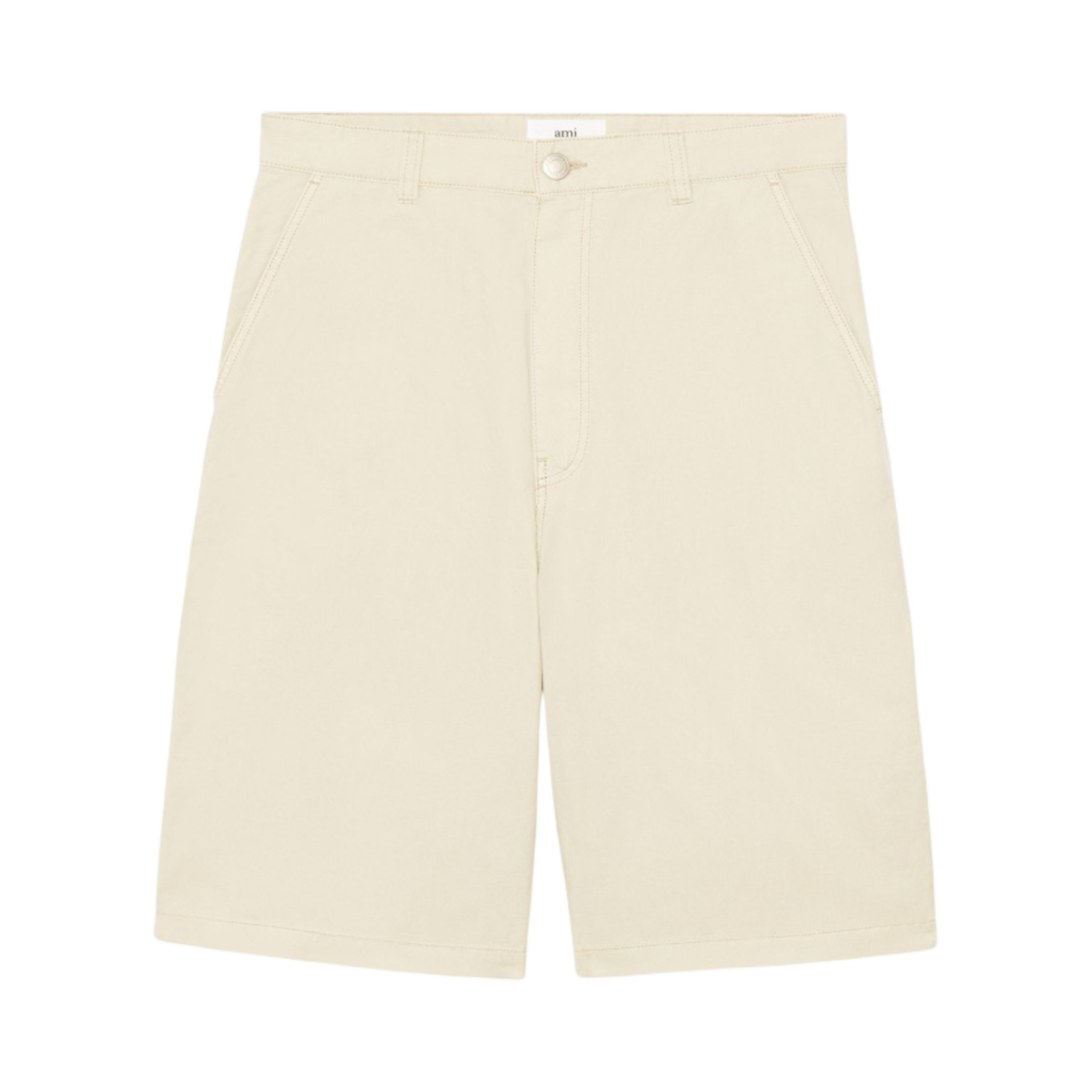 아미 워커 핏 숏 팬츠 베이지(AMI Worker Fit Short Pants Beige)