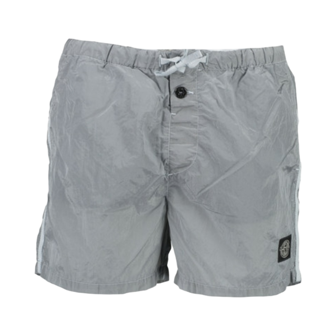 스톤 아일랜드 B0643 나일론 메탈 스위밍 트렁크 라이트 그레이 - 21FW