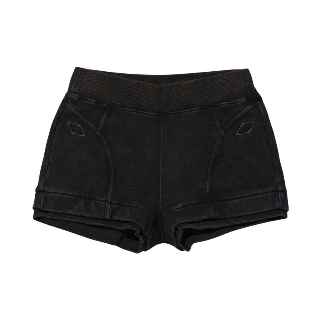 (W) 미스치프 마이크로 워시드 쇼츠 워시드 블랙((W) Mischief Micro Washed Shorts Washed Black)