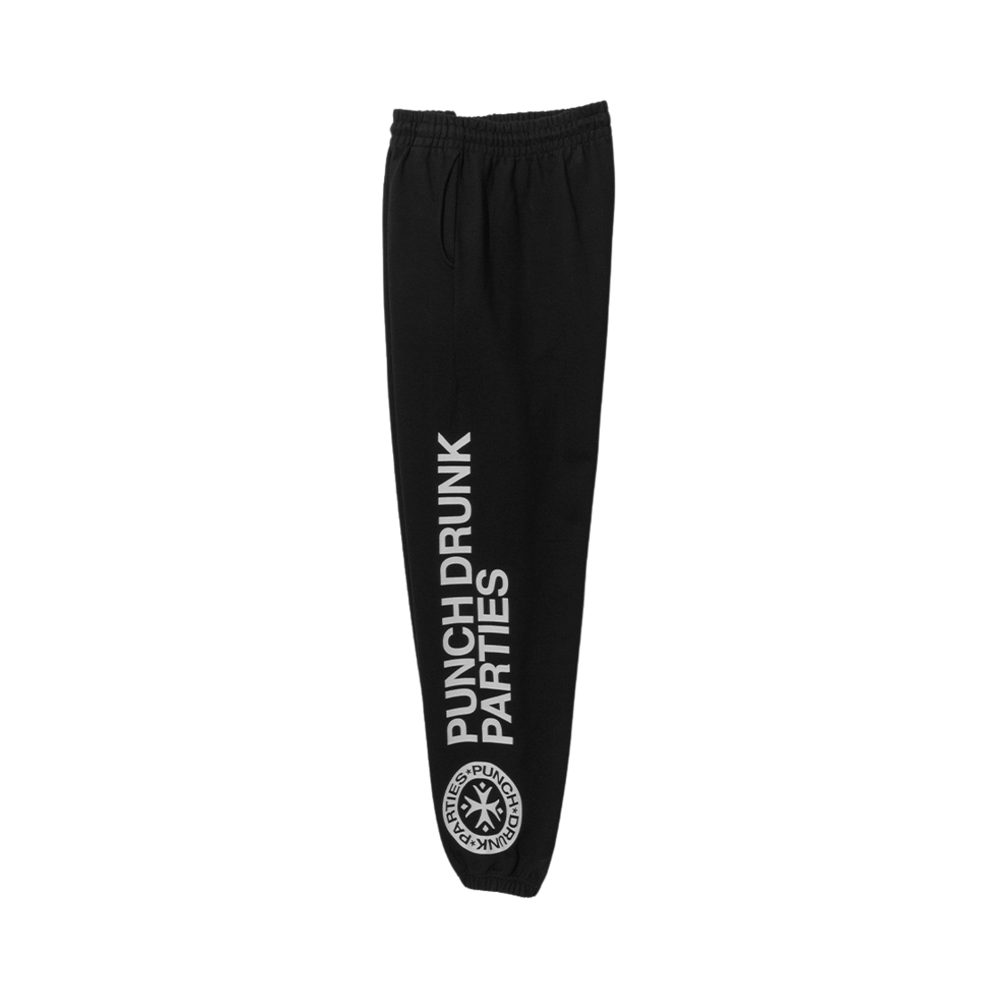 PDPSP02BK Punch Drunk Parties Side Logo Sweatpans Black