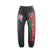 Saint Mxxxxxx × Denim Tears Struggle Sweatpants Black - 24SS