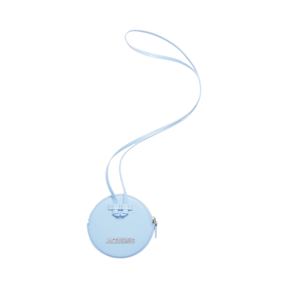 213SL001-3061-320 Jacquemus Le Pitchou Circle Neck Pouch Light Blue
