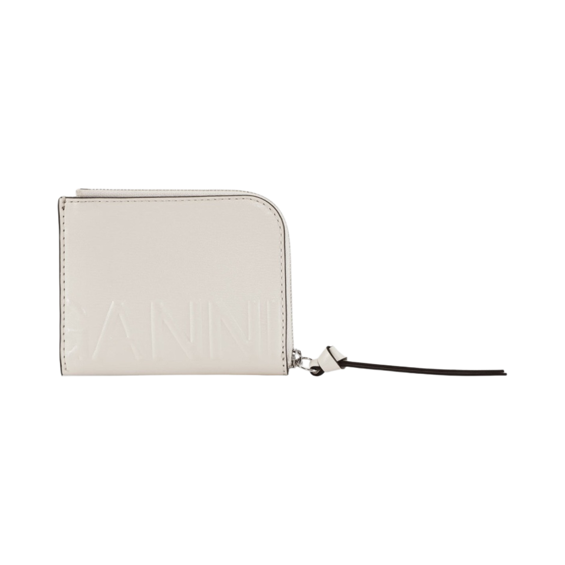 A4494-135 Ganni Banner Card Holder Egret