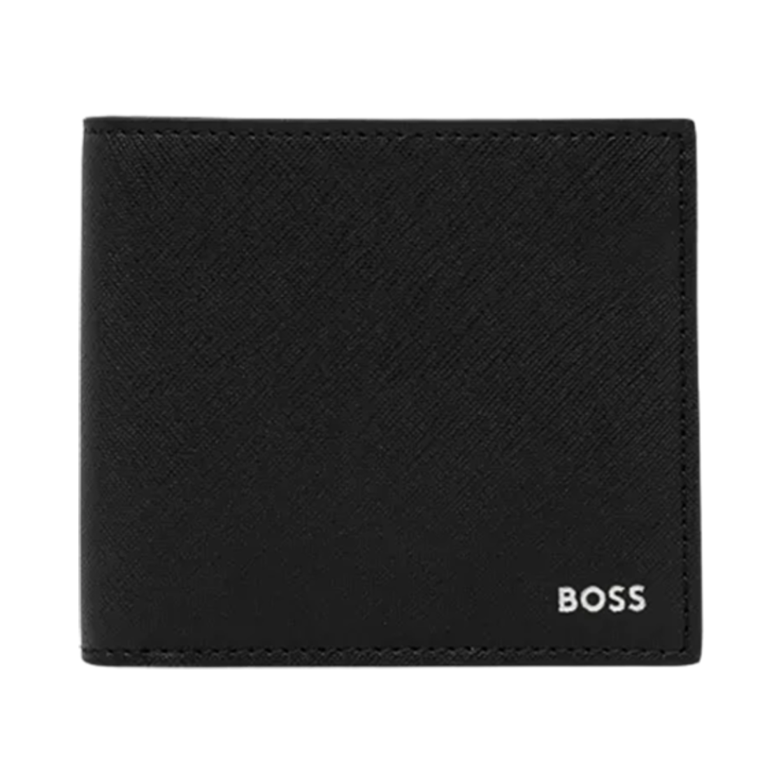 휴고 보스 로고 레더 월렛 블랙(Hugo Boss Logo Leather Wallet Black)