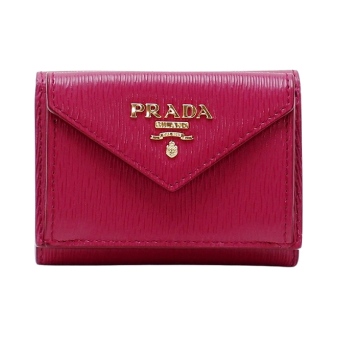 프라다 비텔로 무브 엔벨롭 3단 미니 반지갑 핫 핑크(Prada Vitello Move Envelope 3 Step Mini Bi-Fold Wallet Hot Pink)