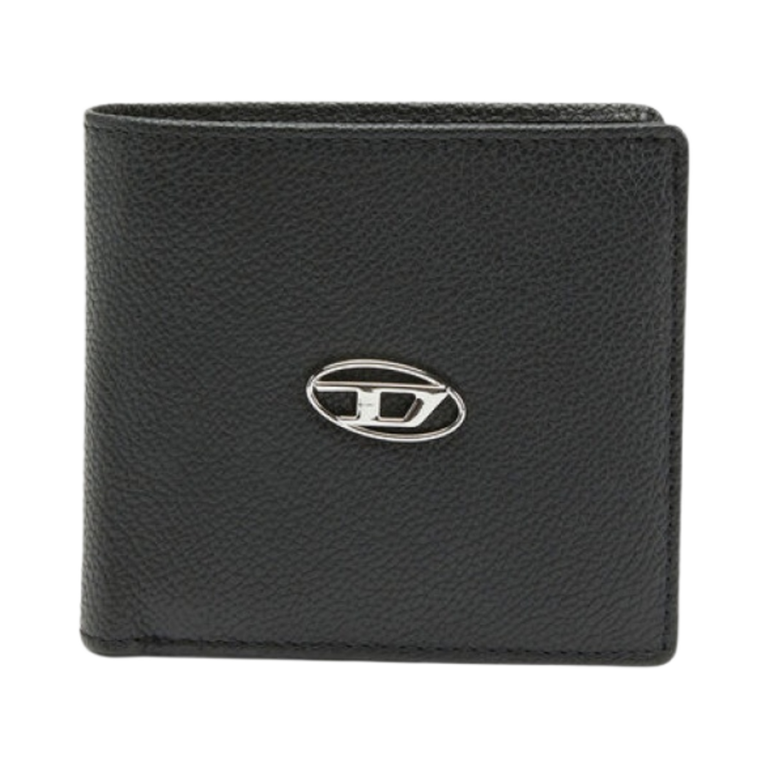 디젤 하이레쉬 S.Ii 레더 바이폴드 월렛 블랙 실버(Diesel Hiresh S.Ii Leather Bi-Fold Wallet Black Silver)