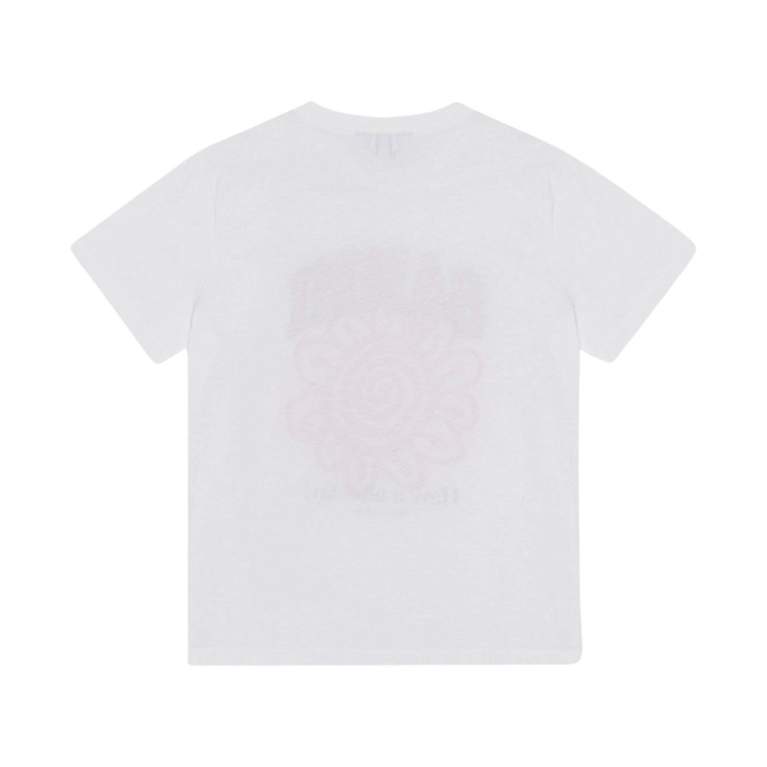(W) 가니 릴렉스드 레드 플라워 티셔츠 브라이트 화이트((W) Ganni Relaxed Red Flower T-Shirt Bright White) - 2