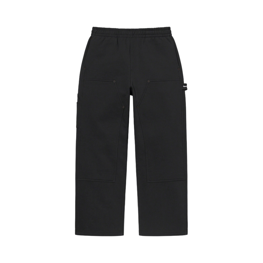 슈프림 더블 니 페인터 스웨트팬츠 블랙 - 23SS(Supreme Double Knee Painter Sweatpants Black - 23SS) - 1