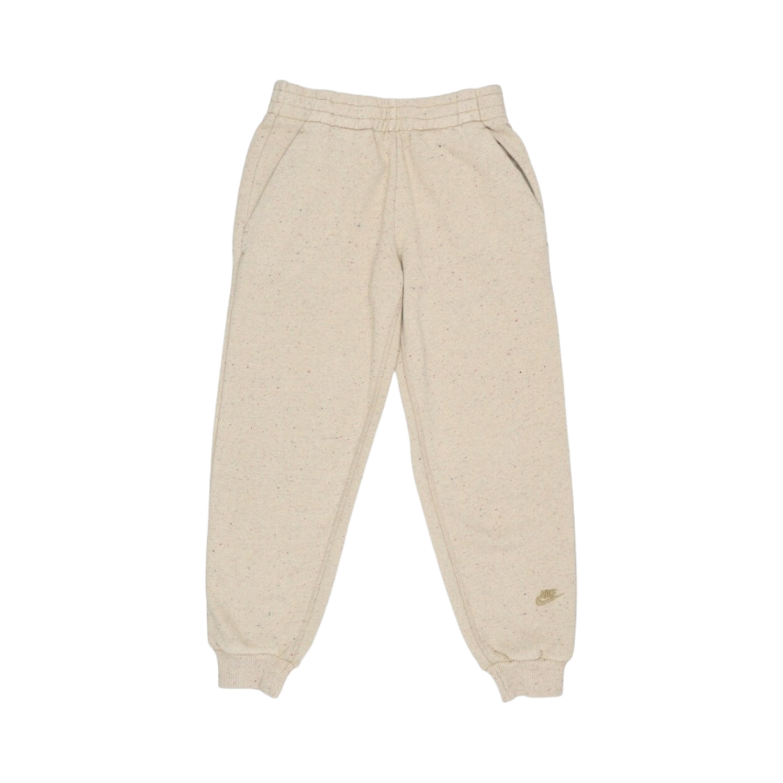 (키즈) 나이키 NSW 아이콘 플리스 루즈 조거 팬츠 라임 스톤((Kids) Nike NSW Icon Fleece Loose Jogger Pants Limestone) - 1