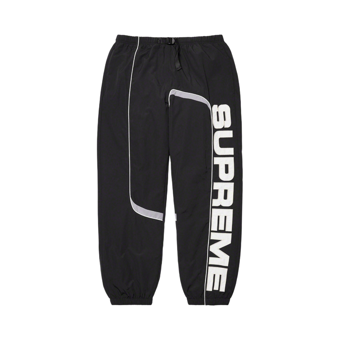 슈프림 S 패널드 벨티드 트랙 팬츠 블랙 - 21FW(Supreme S Paneled Belted Track Pants Black - 21FW) - 1