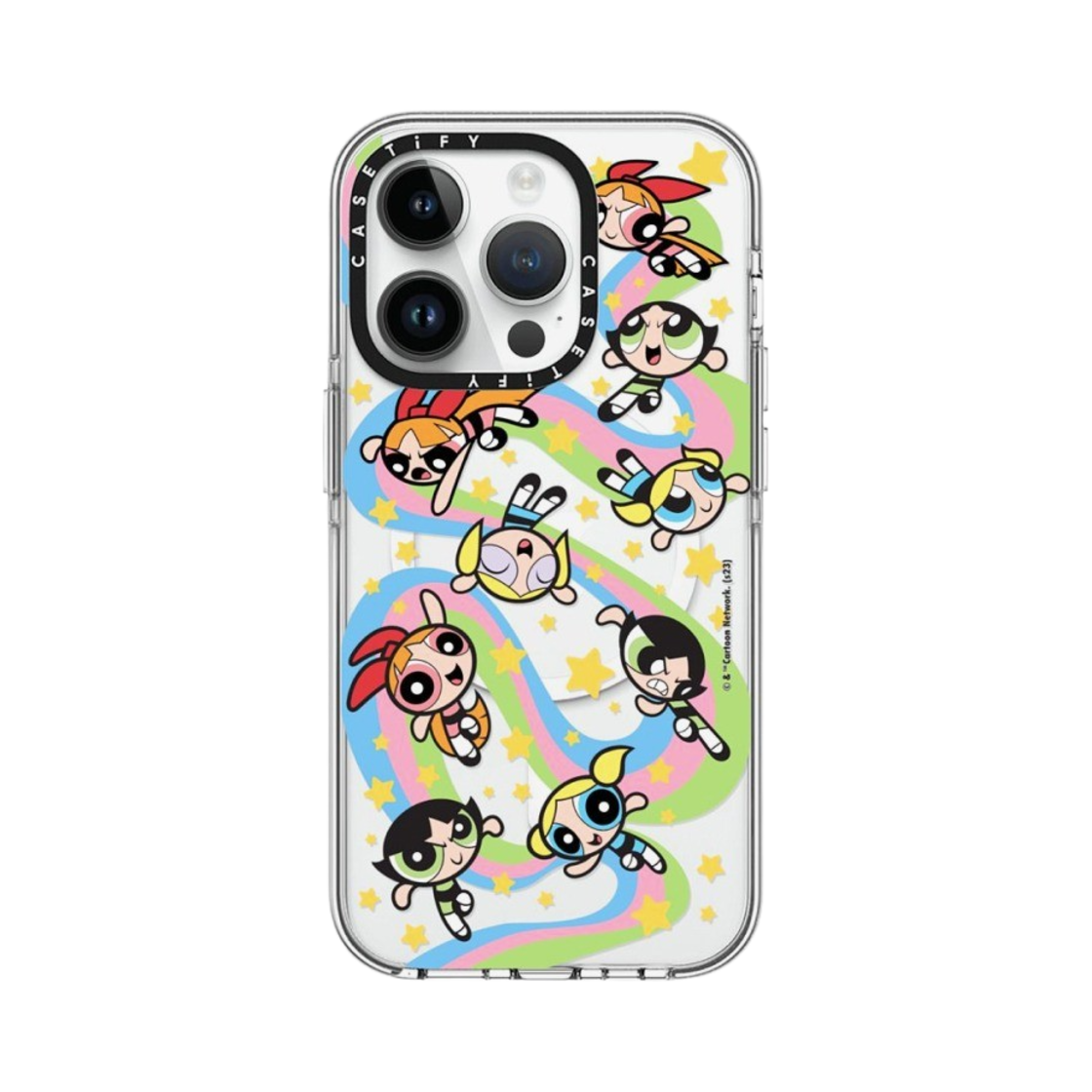 케이스티파이 x 파워퍼프걸 아이폰 메들리 클리어 케이스 클리어(Casetify x The Powerpuff Girls iPhone Medley Clear Case Clear) - 1