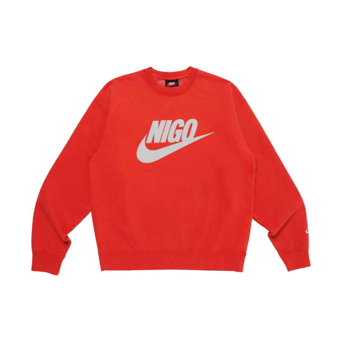 나이키 x 니고 플리스 크루넥 스웨트셔츠 짐 레드 (FV5941-687)(Nike x Nigo Fleece Crewneck Sweatshirt Gym Red (FV5941-687))