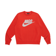 Nike x Nigo Fleece Crewneck Sweatshirt Gym Red (FV5941-687)