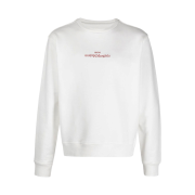 Maison Margiela Reverse Stitch Logo Sweatshirt Ivory