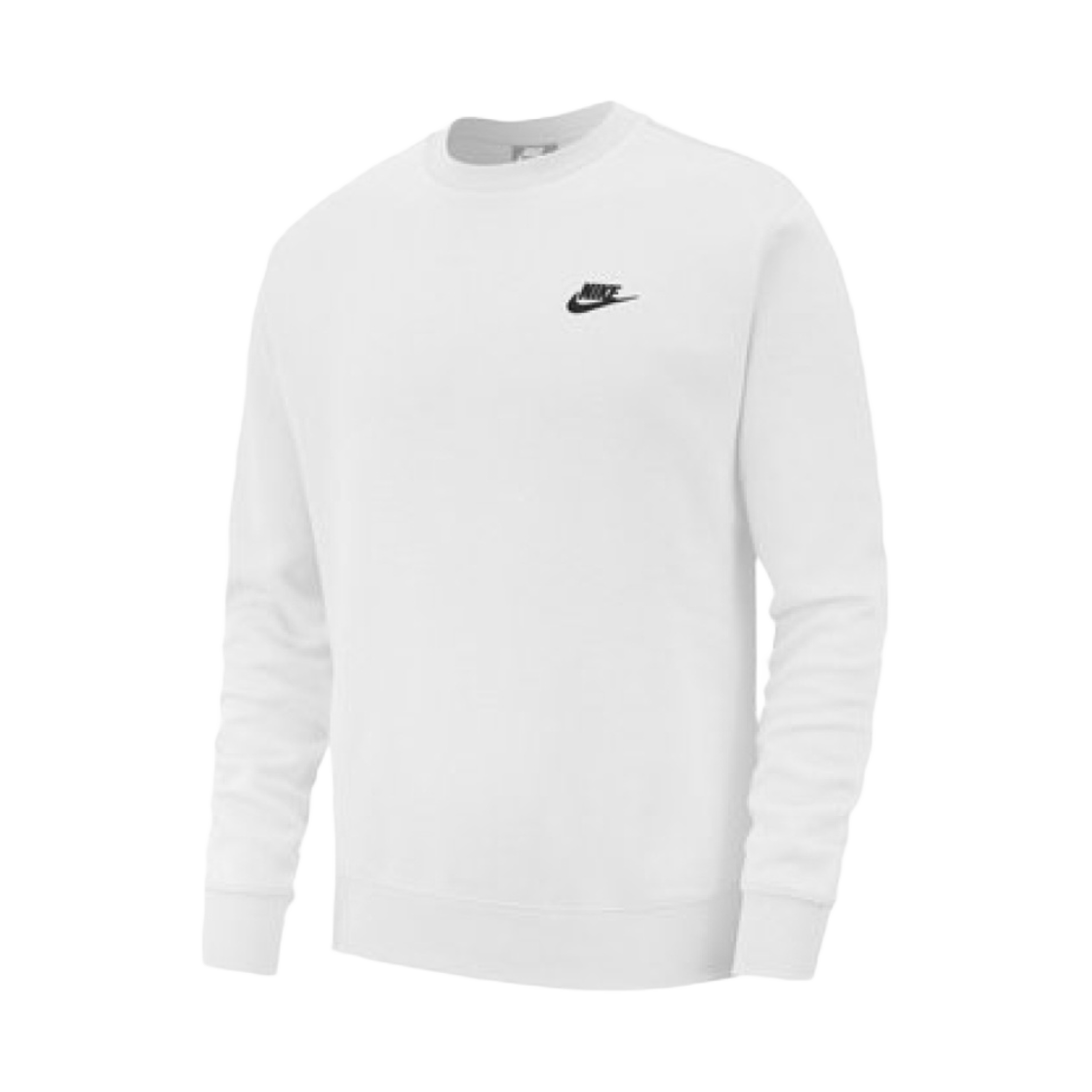 BV2662-100 Nike NSW Club Fleece Crew Sweatshirt White Black - US/EU