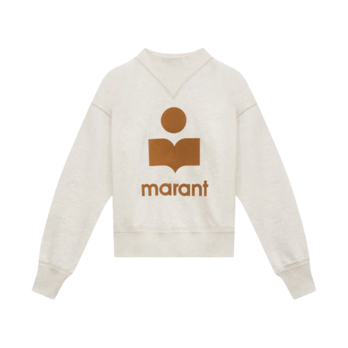 (W) 이자벨 마랑 모비 로고 스웨트셔츠 에크루 카멜 - 23SS((W) Isabel Marant Moby Logo Sweatshirt Ecru Camel - 23SS) - 1