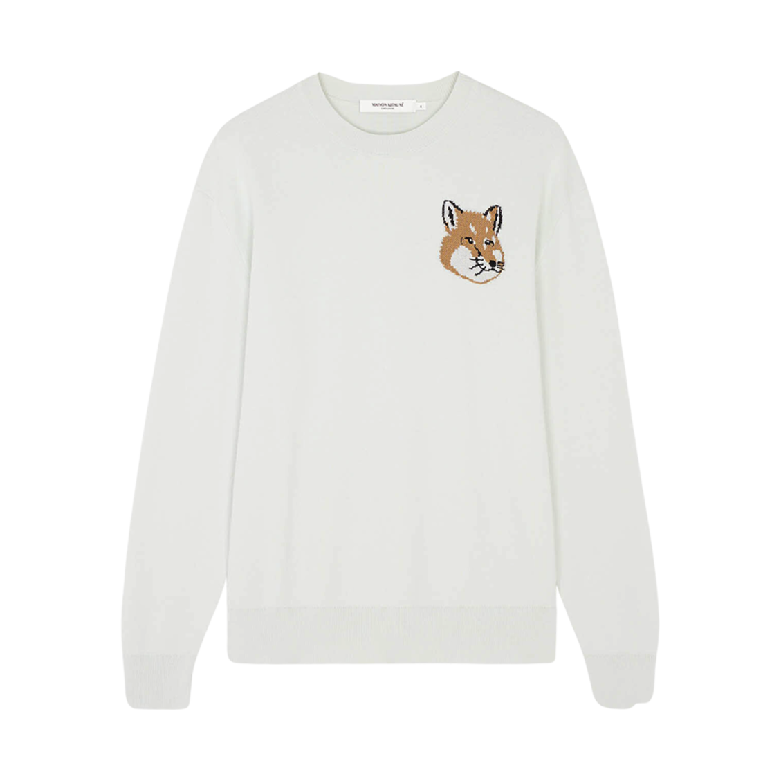 메종 키츠네 미니 폭스 헤드 인타르시아 컴포트 점퍼 블루 헤이즈(Maison Kitsune Mini Fox Head Intarsia Comfort Jumper Blue Haze)
