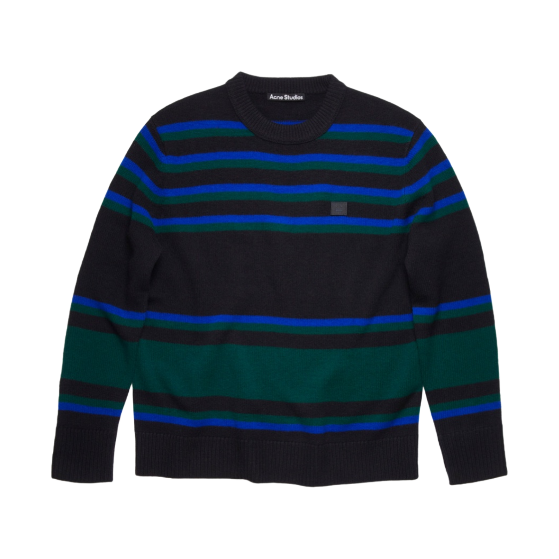 C60027-AHJ Acne Studios Stripe Sweater Black Blue