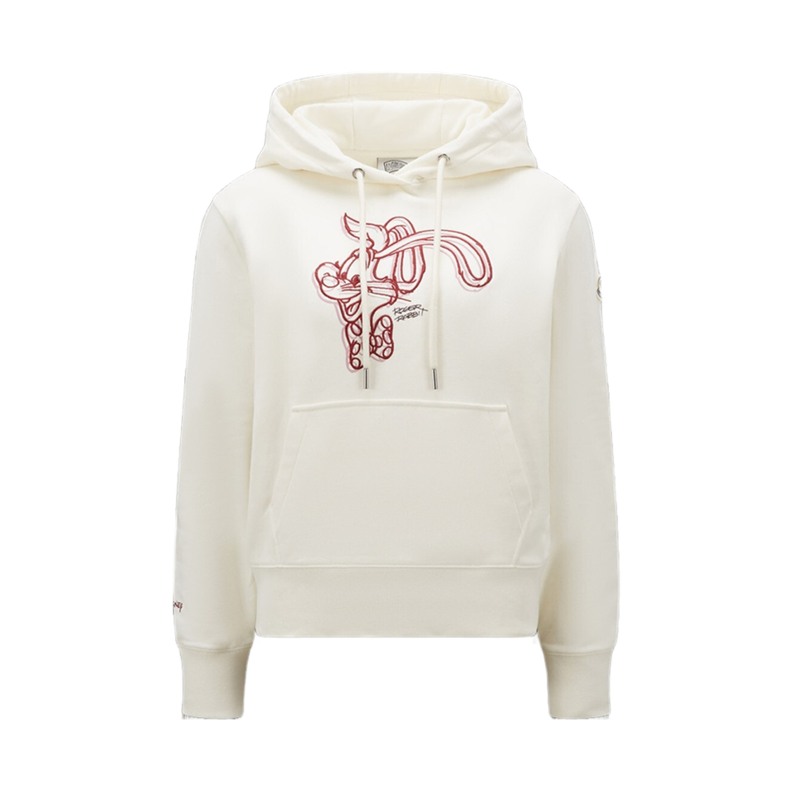 (W) 몽클레르 자수 후드 오프 화이트 - 23SS((W) Moncler Embroidered Hoodie Off White - 23SS) - 1