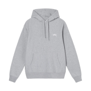 Stussy Overdyed Stock Logo Hoodie Grey Heather