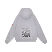Cav Empt Overdye MD Explorer Big Heavy Hoody Grey - 24FW