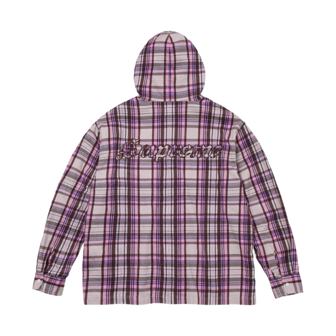 슈프림 프린티드 후드 플란넬 셔츠 핑크 - 24SS(Supreme Printed Hooded Flannel Shirt Pink - 24SS) - 2