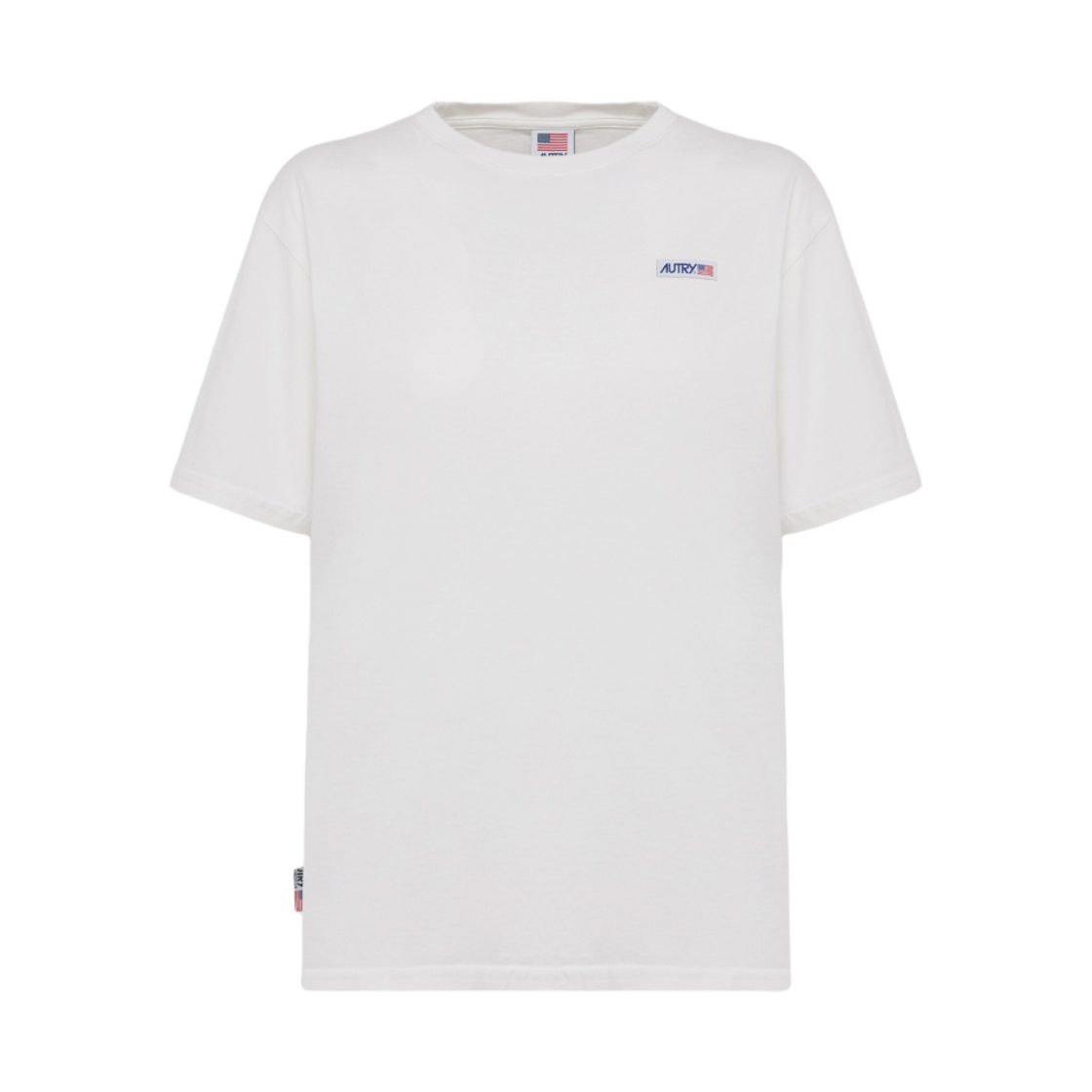 (W) 오트리 로고 아이콘 크루넥 티셔츠 화이트((W) Autry Logo Icon Crew Neck T-Shirt White)