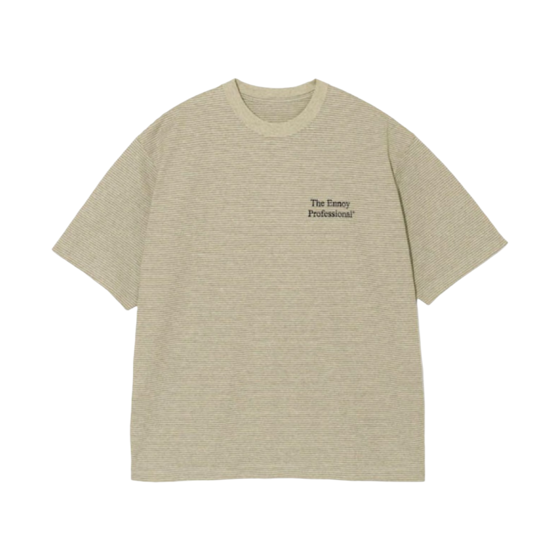 엔노이 숏슬리브 보더 티셔츠 베이지(Ennoy SS Border T-Shirt Beige)
