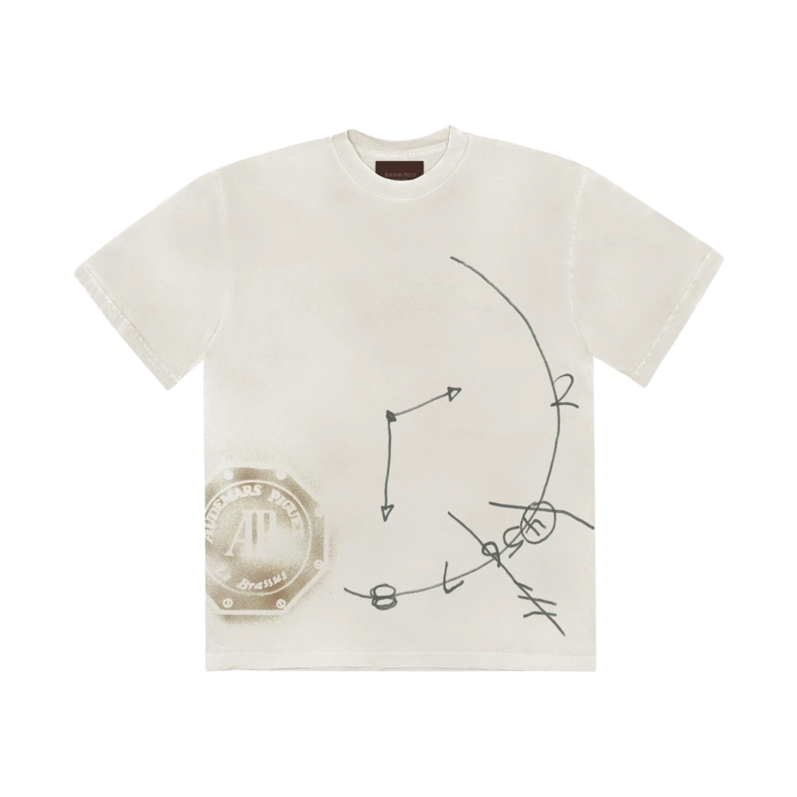 트래비스 스캇 캑터스 잭 x 오데마 피게 타임 존 티셔츠 화이트(Travis Scott Cactus Jack x Audemars Piguet Time Zones T-Shirt White)