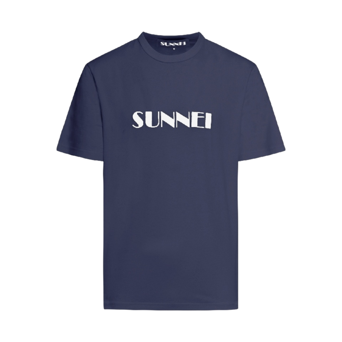 써네이 자수 빅 로고 티셔츠 다크 블루(Sunnei Embroidered Big Logo T-Shirt Dark Blue)