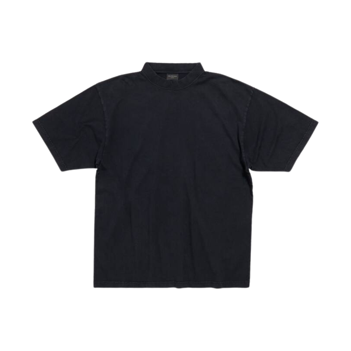 발렌시아가 핸드 드로운 미디움 핏 티셔츠 블랙 페이디드(Balenciaga Hand-Drawn Medium Fit T-Shirt Black Faded) - 2