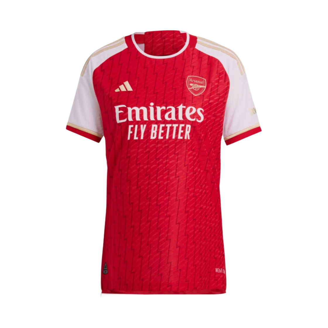 아디다스 아스널 2023/24 홈 어센틱 저지 베러 스칼렛 화이트 - US 사이즈 (논 마킹 버전)(Adidas Arsenal 2023/24 Home Authentic Jersey Better Scarlet White - US Sizing (Non Marking Ver.))