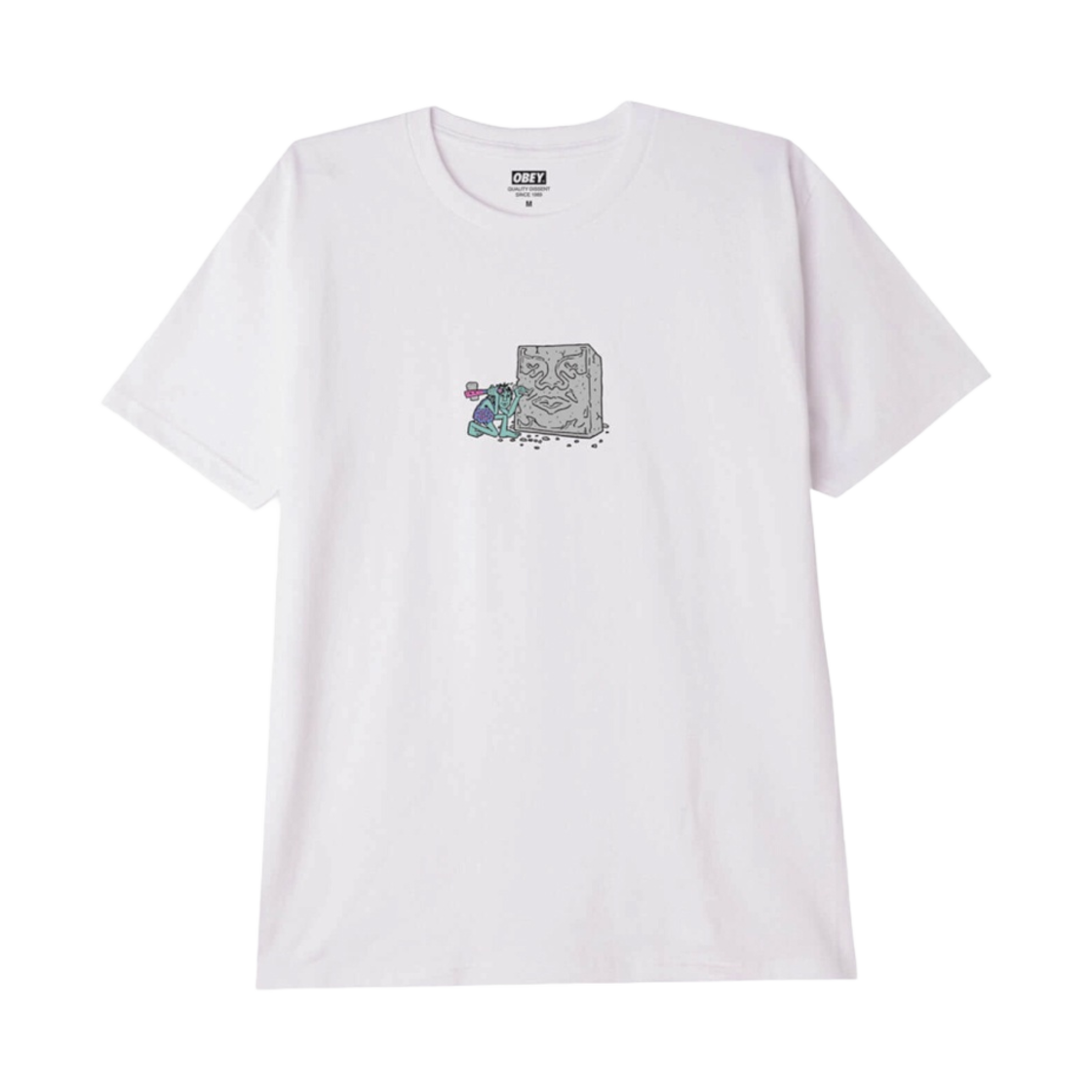 오베이 케이브맨 클래식 티셔츠 화이트(Obey Caveman Classic T-Shirt White) - 1