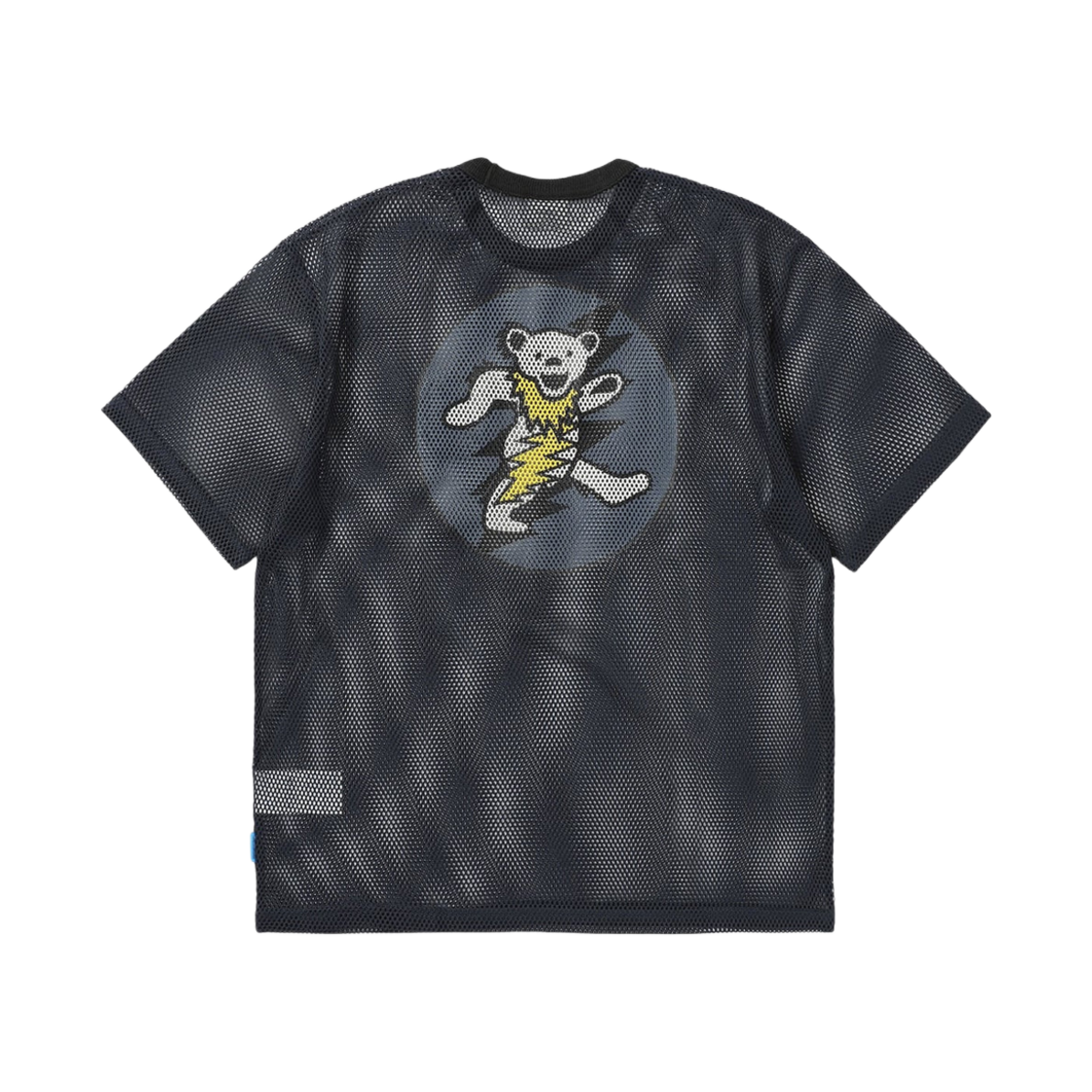 디스이즈네버댓 x 그레이트풀 데드 댄싱 베어 메쉬 숏슬리브 크루 네이비(thisisneverthat x Grateful Dead Dancing Bear Mesh Short Sleeve Crew Navy)