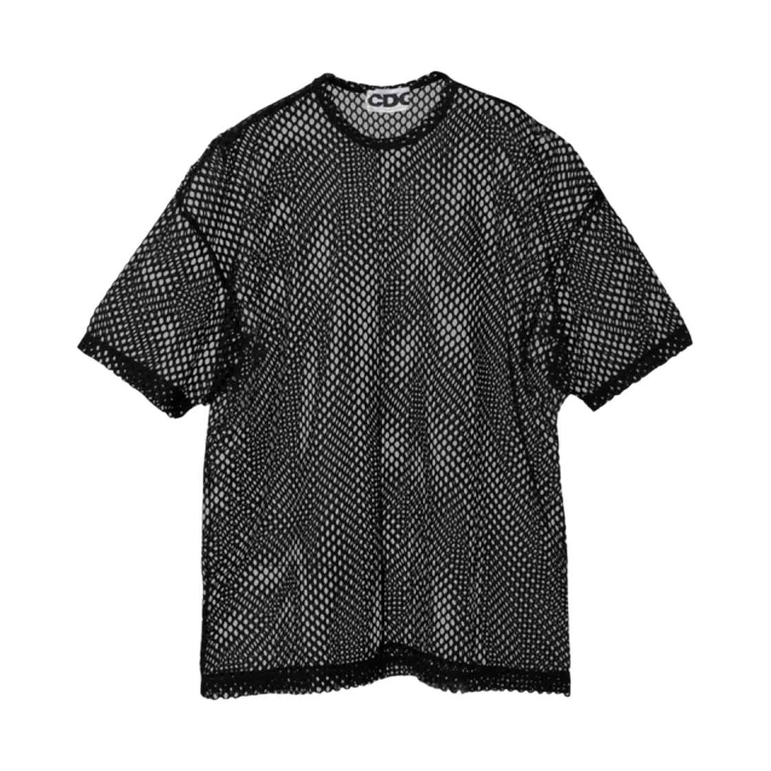CDG 오버사이즈 메쉬 티셔츠 블랙(CDG Oversized Mesh T-Shirt Black)