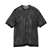 CDG Oversized Mesh T-Shirt Black