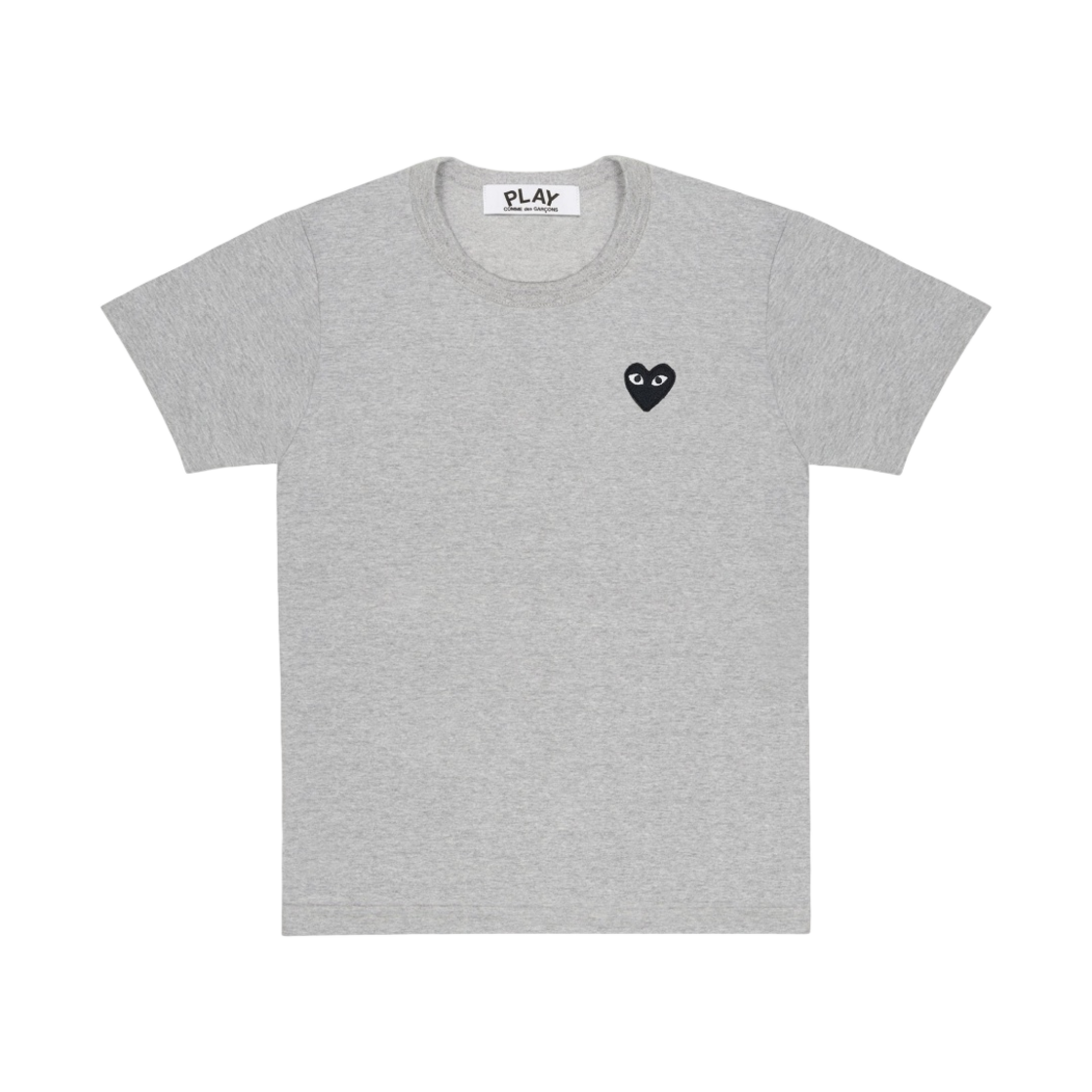 플레이 꼼데가르송 블랙 하트 티셔츠 그레이(Play Comme des Garcons Black Heart T-Shirt Grey) - 1
