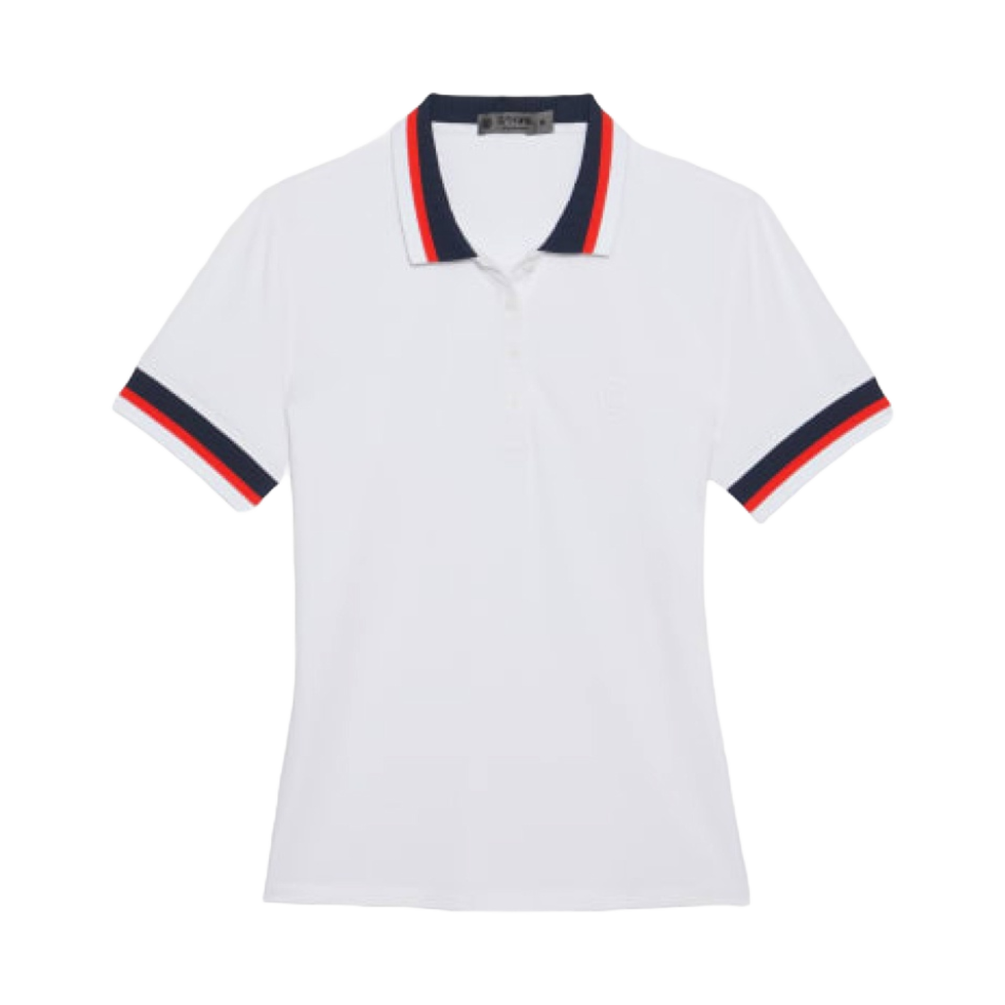 (W) 지포어 플리츠 칼라 피케 폴로 스노우((W) G/Fore Pleated Collar Pique Polo Snow)