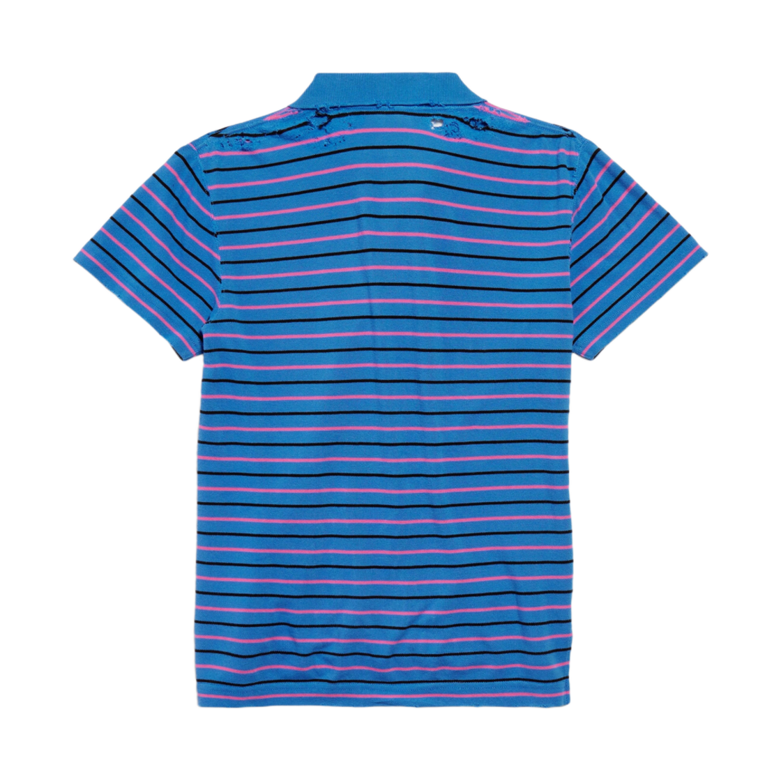 발렌시아가 로렐 클래식 피티드 폴로 블루 핑크 블랙(Balenciaga Laurel Classic Fitted Polo Blue Pink Black) - 2